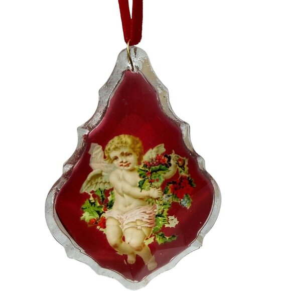 Two's Company Christmas Ornaments Set of 4 Glass Victorian Style Holiday - Picture 3 of 15